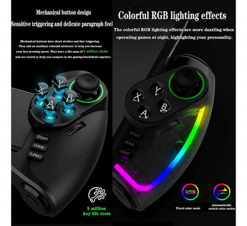 Control Gamepad Joystick Telefono/tablet Mecanico Rgb Ipega