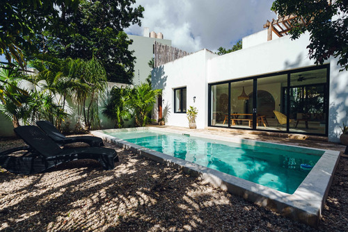 Increíble Casa De 3 Recamaras Con Piscina Privada En Holistika, Tulum.