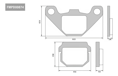 Pastilla Freno Frasle Fa083 Kawasaki Kmx 125 200 Del. Spot