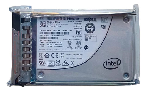 Ssd Dell 960gb 2,5 Sata 04t7dd R440 R540 R640 R740