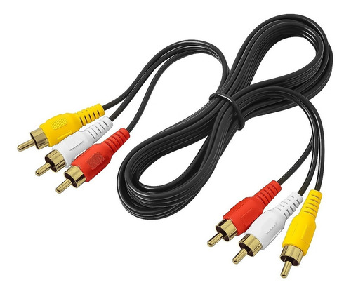 Cable 3 Rca A 3 Rca Audio Y Video 1.5 Metros
