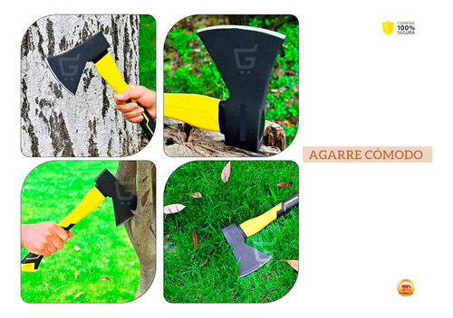 Hacha Cazadora, 3,7 Lb, Mango Fibra De Carbono