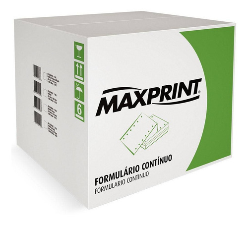 Formulário Continuo 240x280 2v Branco 1500 Folhas Maxprint