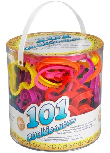 Imagen 1 de 2 de Juego De 101 Cortadores Para Galletas Letras Números Fiestas