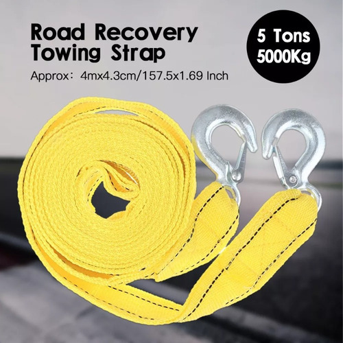 -bn Cable Remolque 4m 5t Con Ganchos Emergencia/auto.