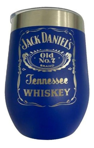 Copo Térmico Go Everyday Jack Daniels 350ml - Laser Cor Azul