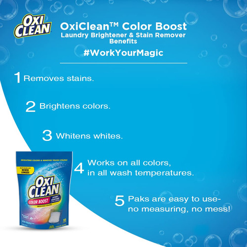 Laundry Stain Remover Oxiclean Max Force Power Paks 10 Count