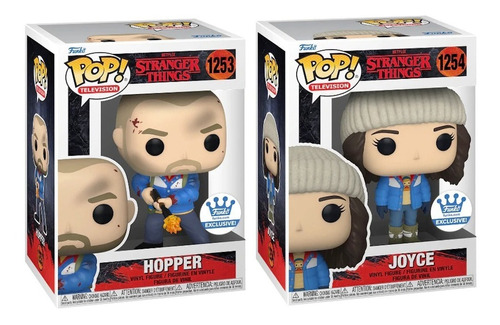 Joyce #1254 Hopper #1253 Funko Pop