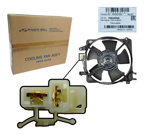 Imagen 9 de 10 de Electroventilador Daewoo Matiz 1997 1998 1999 2000 Original