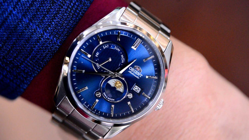 Reloj Orient Automático Sun And Moon Ra-ak0306s10b Hombre
