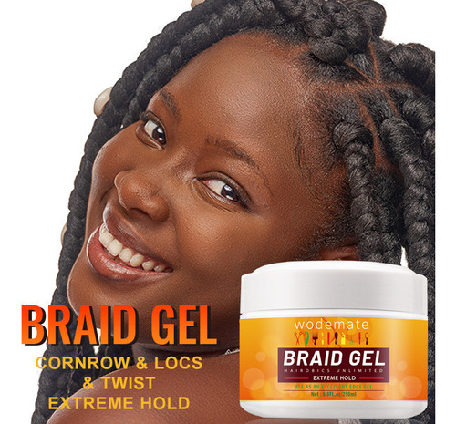 Gel For Trenzas, Ideal For Trenzas, Sin Escamas, Agarre Ex