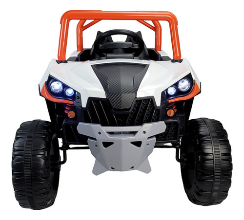 Montable Electrico Para Niños Coche A Control Remoto Luz 12v Color Naranja