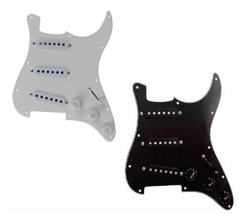 Escudo Guitarra Stratocaster Completo Captadores Chave Knobs