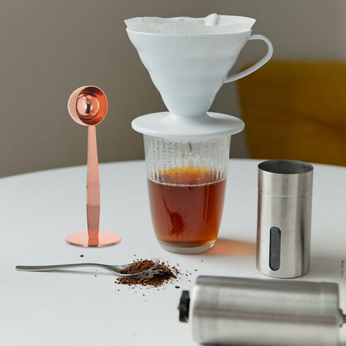 Cuchara Para Café Espresso Con Tampón: 1 Cuchara De Acero In