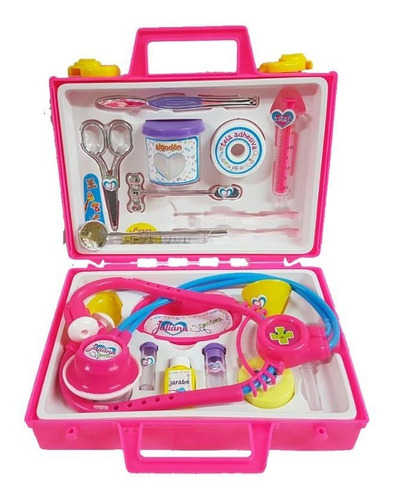 Imagen 2 de 4 de Valija De Juguete Juliana Doctora 18 Accesorios Tiendamibebe