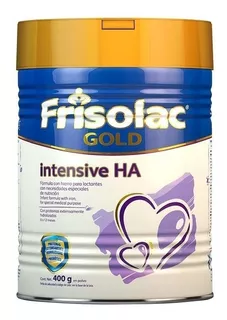 Leche de fórmula en polvo Frisolac Gold Intensive HA en lata de 1 de 400g - 0 a 12 meses