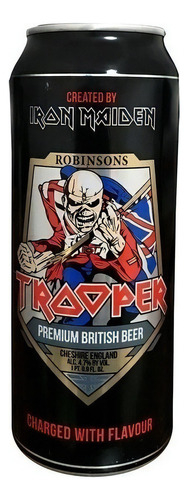Cerveza Lata Trooper X 500 Ml Importado De Inglaterra