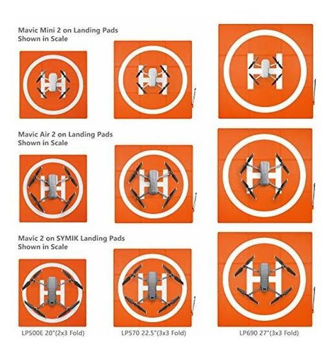 Imagen 6 de 6 de Pad De Aterrizaje Para Drones (50cm) Waterpro 69cm