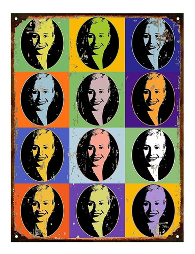 Cartel De Chapa Eva Peron Evita Warhol M814