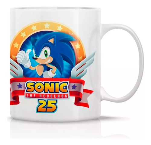 Tazon/taza/mug Sonic Logo Videojuego/película 92