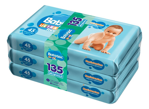 Toallitas Húmedas Babysec Ultra Pack Aloe Vera 135 Un