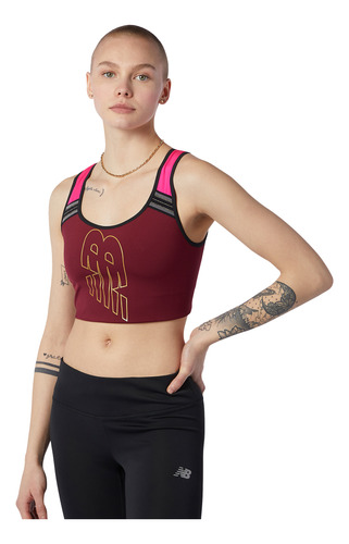 Top New Balance De Dama - Achiever Crop Top - Wt13154gnt