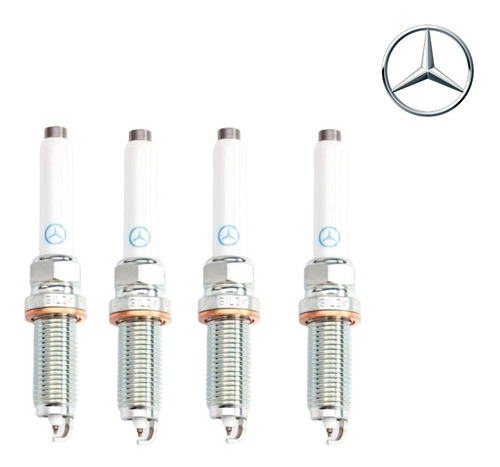 Imagen 2 de 9 de Kit 4 Bujias Mercedes Benz Cla 200 250 Gla 200 250 Original