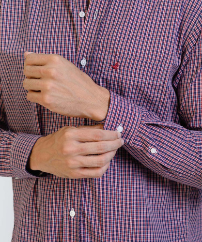 Camisa Cuadros Hombre Brooksfield Regular Fit Bolsillo 3581b