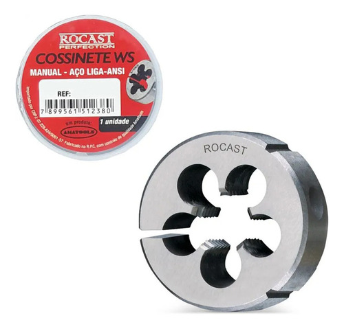 Cossinete Manual Aço Liga Ws Unc 3/4 10 Fpp 2 - Rocast