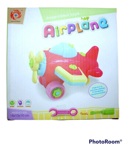 Juguete Avion Armable + Herramientas Bebe Niño Planes Carro