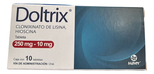 Doltrix Clonixinato Lisina, Hioscina 250mg 10mg 10 Tabletas
