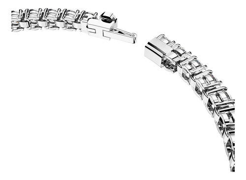 Pulseira De Tênis Com Corte Redondo Transparente