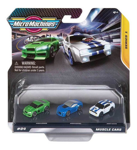 Vehículo Pack X3 Autos Mini Micro Machines Autitos 3cm