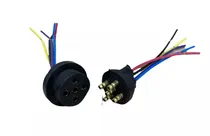 Comprar Ficha Trailer Goma 5 Vias Macho Y Hembra Trailer Oro X 10 U