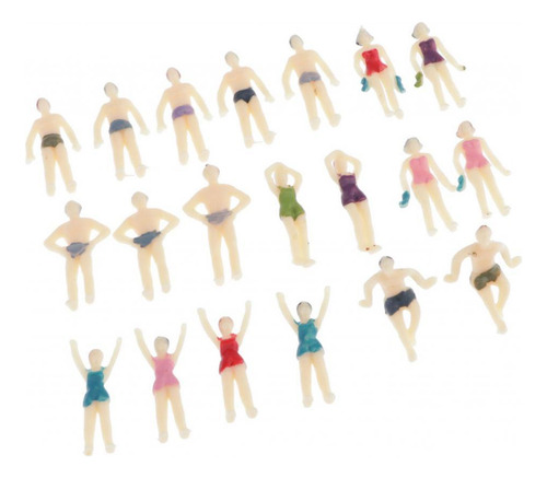 Figuras De Personas Modelo Playa Mini Modelos De 4 Piezas
