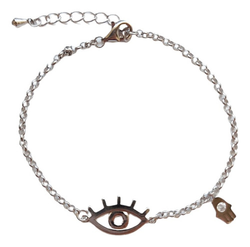 Pulsera Cadena Tobillera Ojo Turco Mujer Moda Ajustable