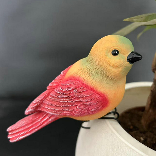 Maceta De Pájaro Para Flores, Decoración De Borde De