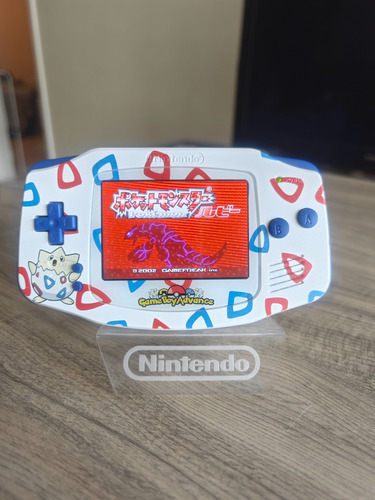 Gameboy Advance Togepi Azul Ipsv2 Mod Bateria Branco (Usado)