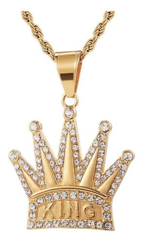 Collar Corona King Hombres Caballero Moda 2021