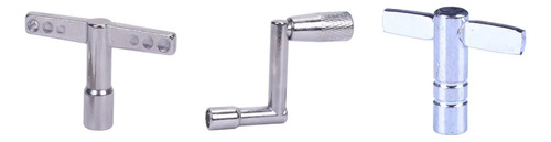 (b) Llave De Ajuste Con Llave De Afinación De Batería, De Al