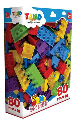 Blocos De Montar Tand Kids 80 Peças - Toyster 2296