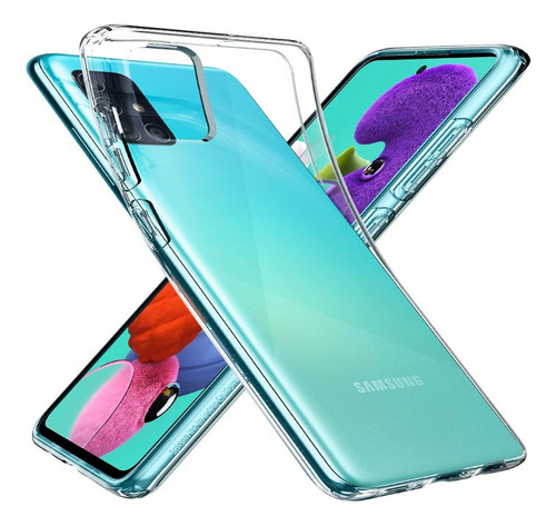 Forro Bryp Samsung A51 Antigolpe Silicone Cover Transparente