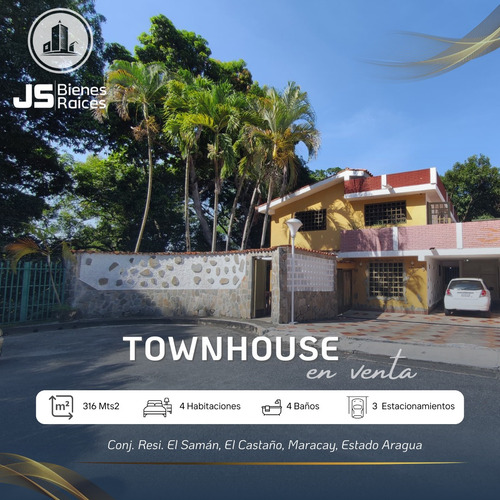 Townhouse En Venta Conjunto Residencia En El Castaño Maracay 06js