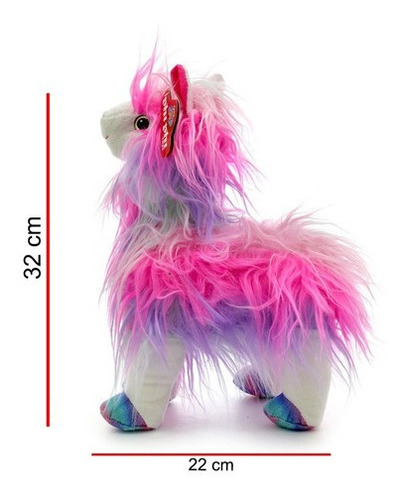Imagen 2 de 3 de Peluche Llama Pelo Largo 32cm Phi Phi Toys 8096