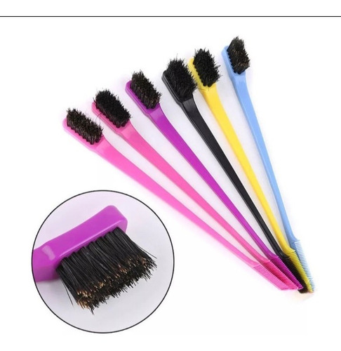 Imagem 2 de 5 de Escova Para Baby Hair Importada 2 Em 1