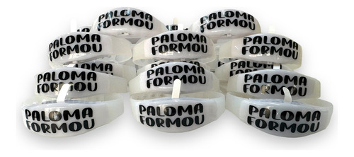 120 Unid. Pulseiras Led Personalizada Ativa Com Musica