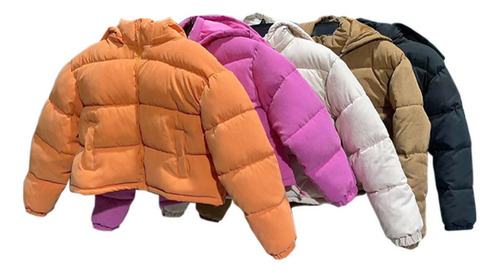 Chaqueta Puffa Gamuza Gorro Desmontable Hl2209