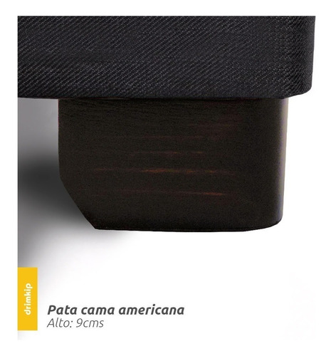 Base Americana Drimkip 1 Plaza Plus 90x200 Color Gris