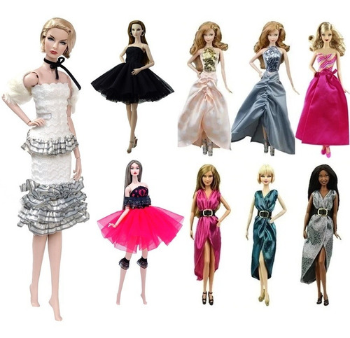 Vestido Barbie Super Luxo Roupa Gala Noiva Roupa Sapato Chic