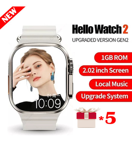 Reloj Inteligente Hello Watch 2 Ultra Serie 8 Nfc